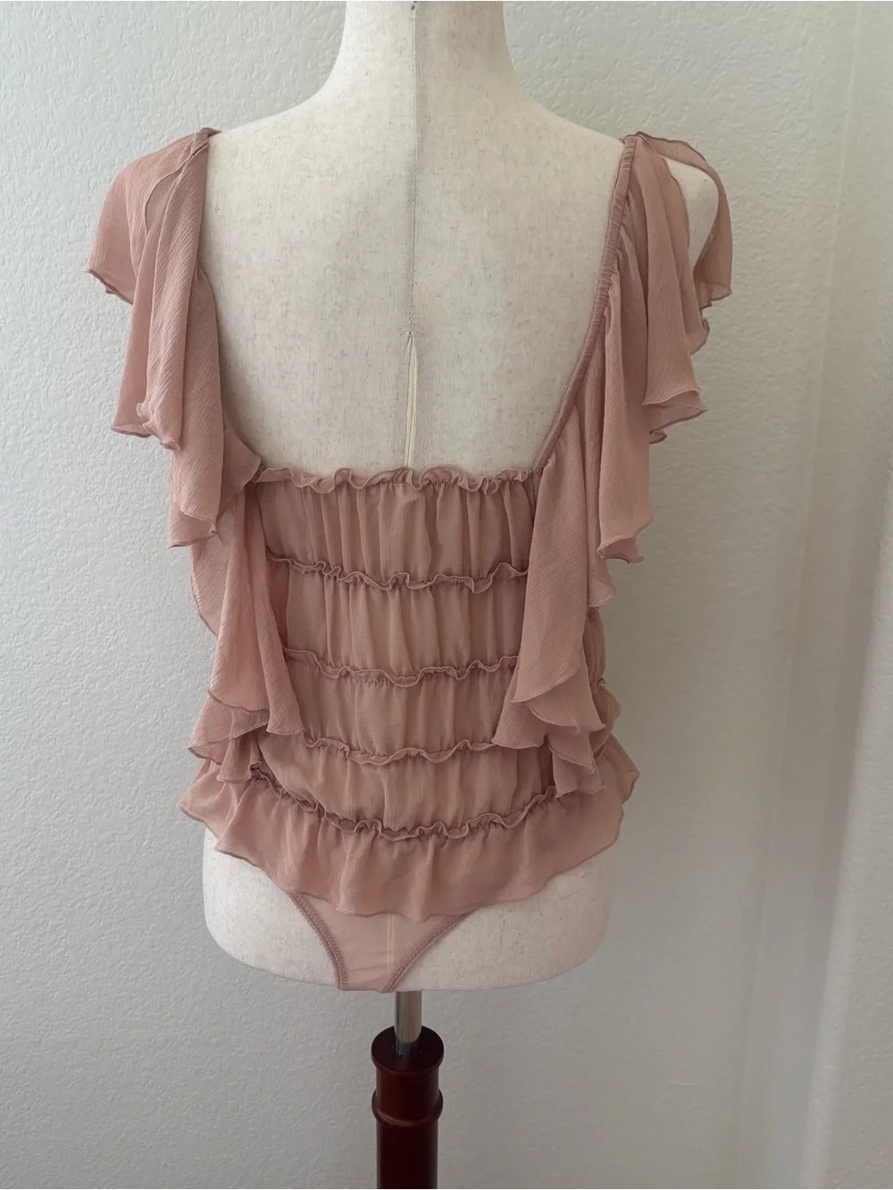 Free People Juliet Ruffle bodysuit size Medium